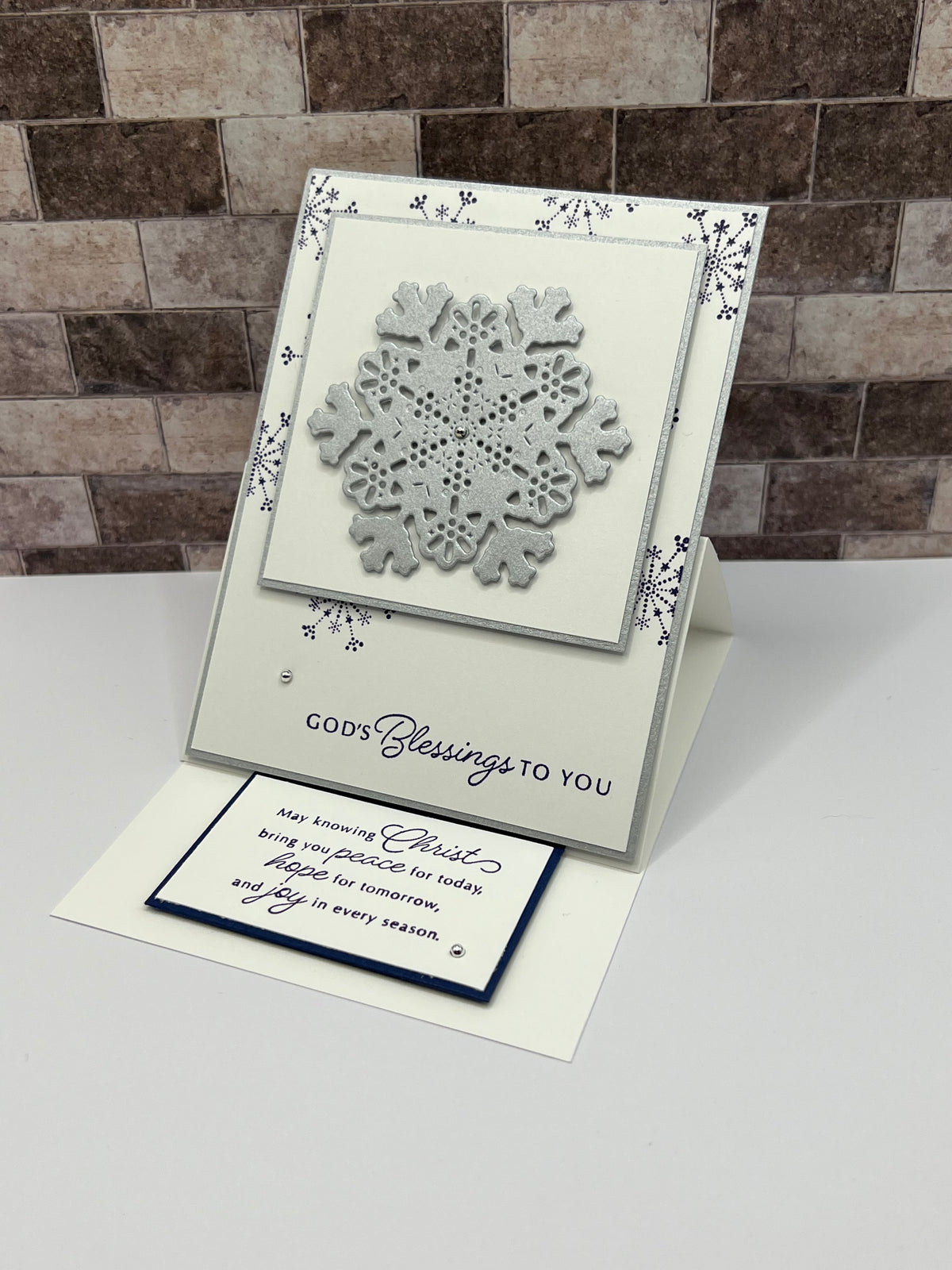 God's Blessings - Christmas Easel Card