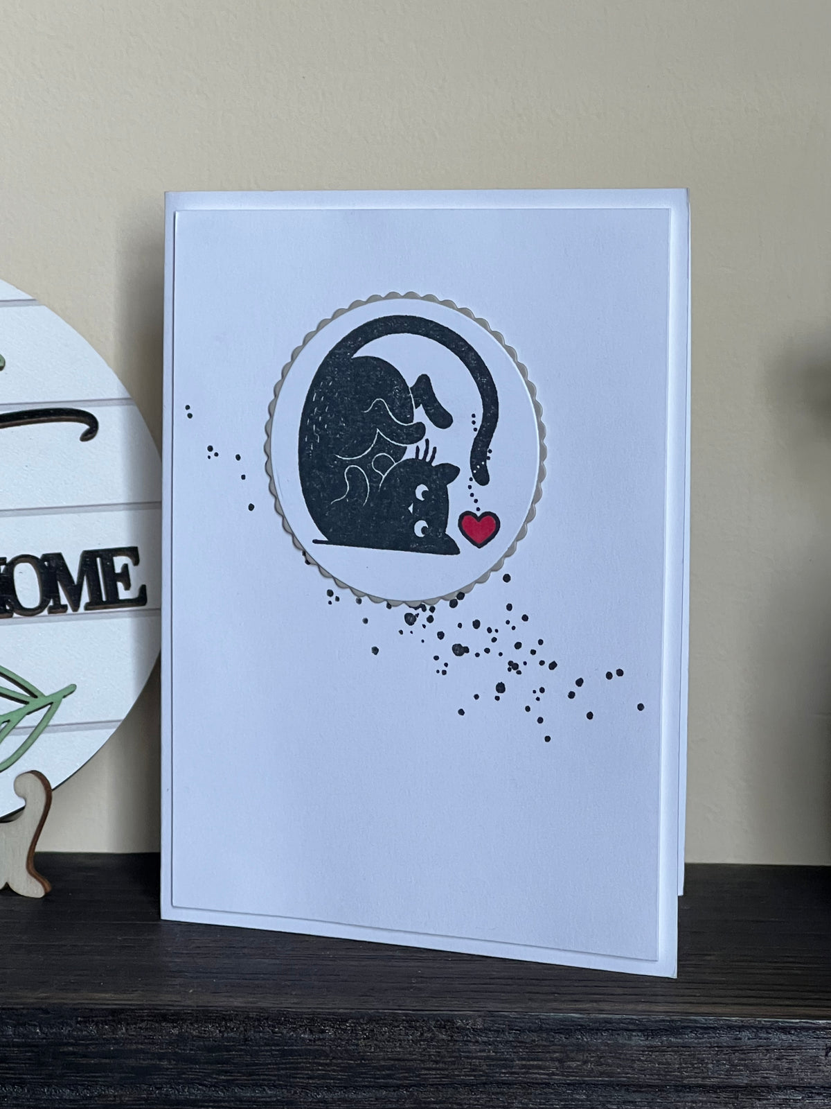 Cat Love - Versatile Handmade Greeting Card