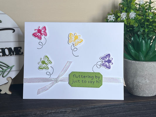 Fluttering by Butterflies Greeting Card