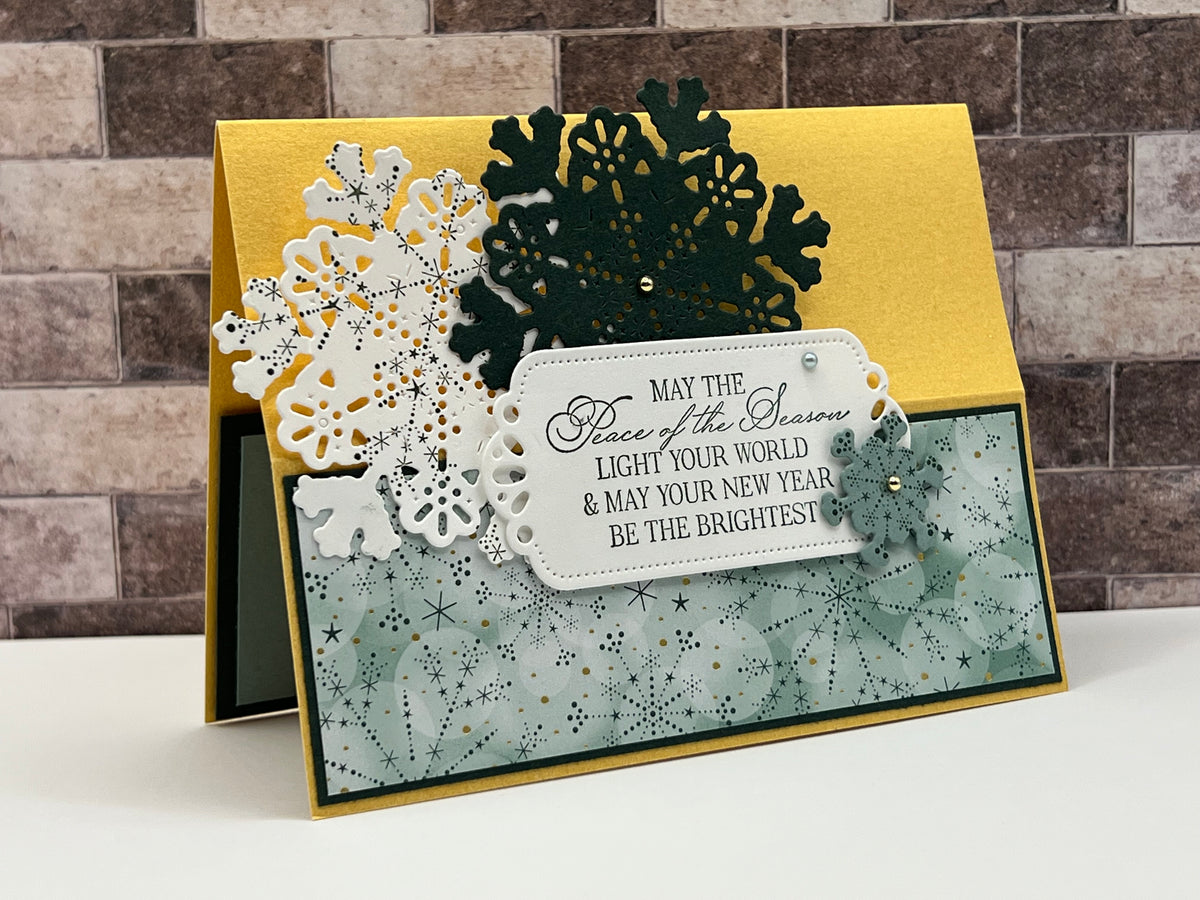 Christmas Snowflake Easel Card