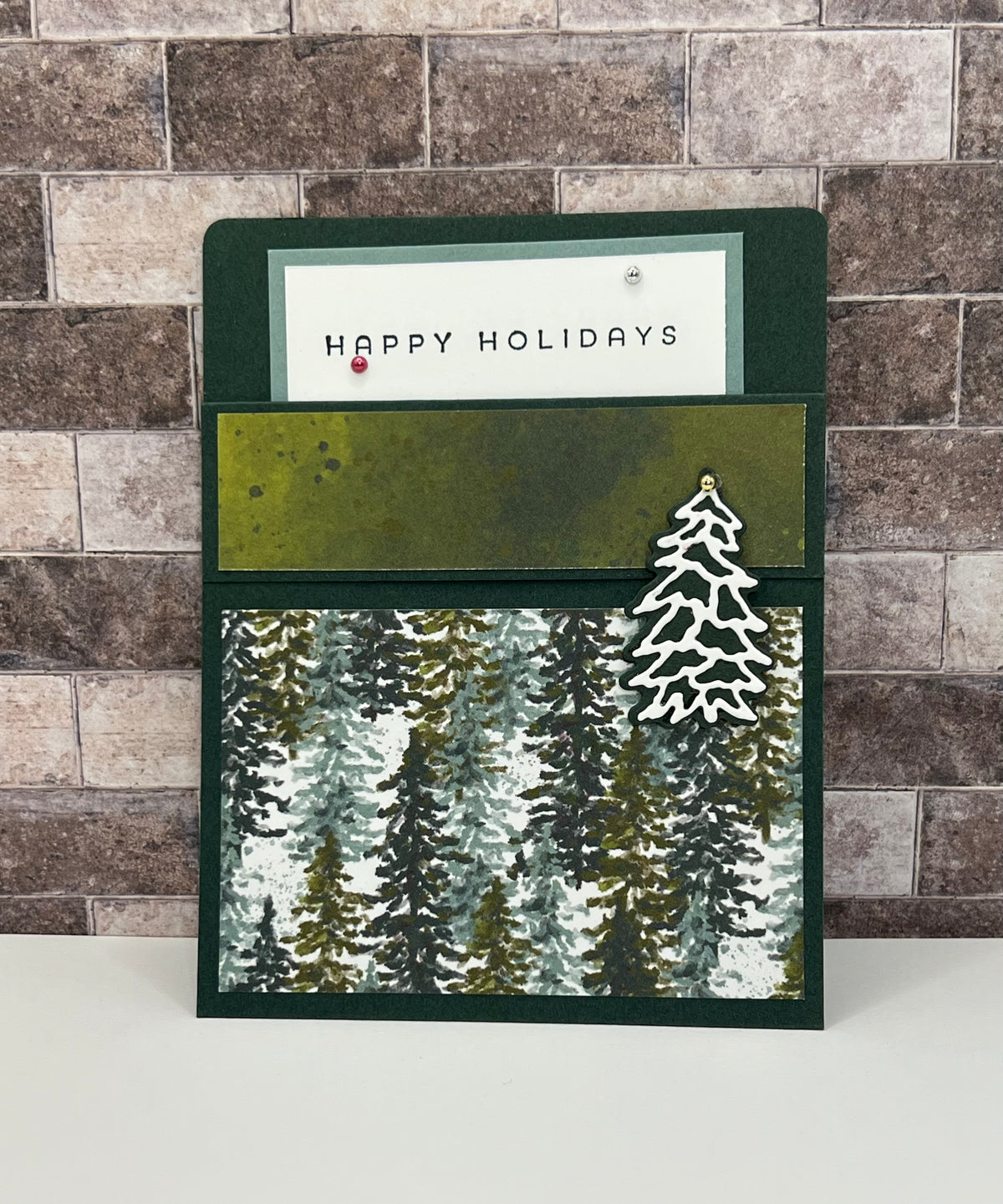 Happy Holidays - Handmade Sleeve Card