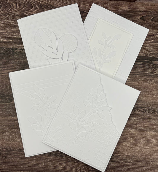 All White Minimalist - Versatile Card Set