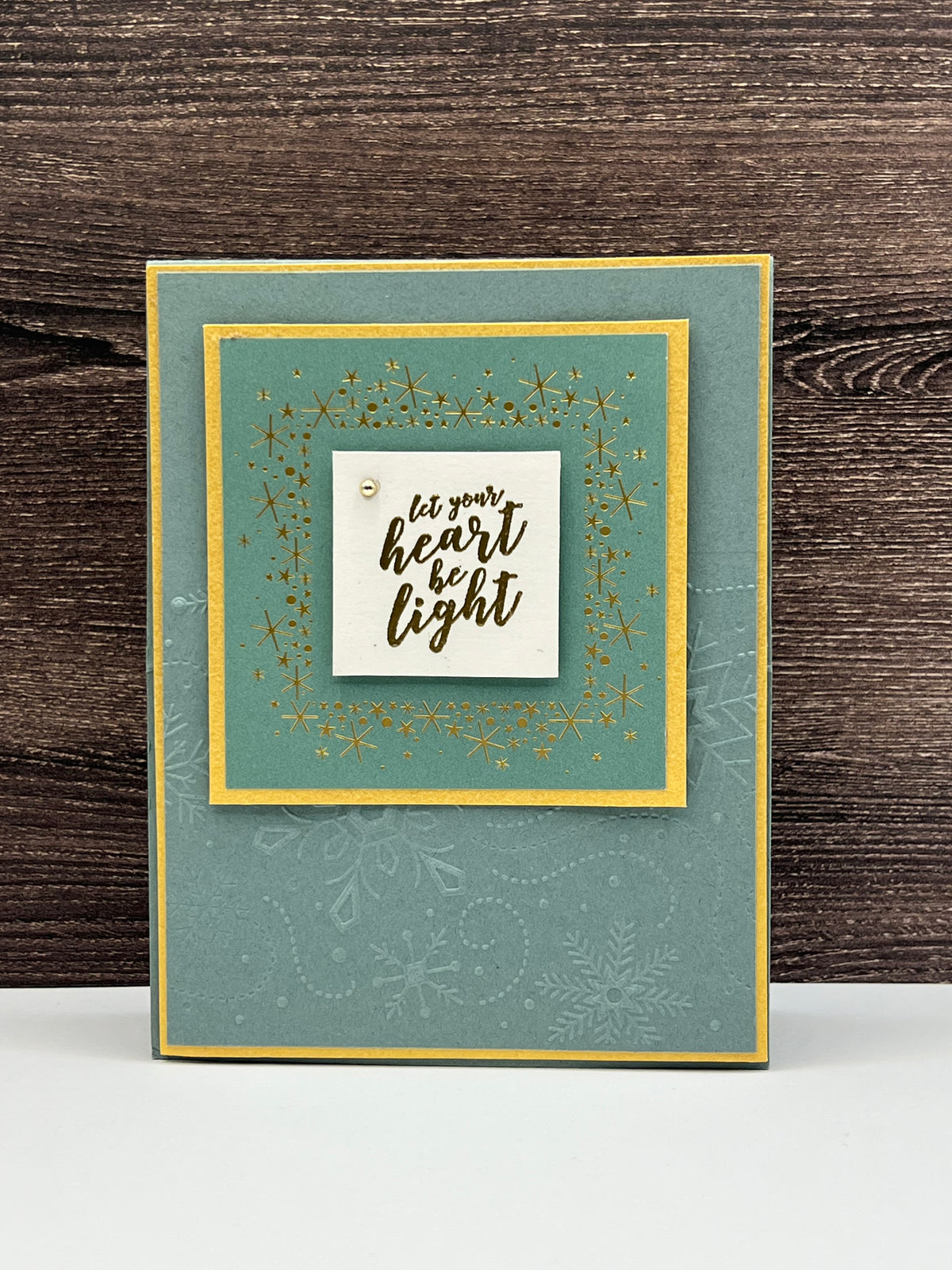 Let Your Heart Be Light - Christmas Easel Card