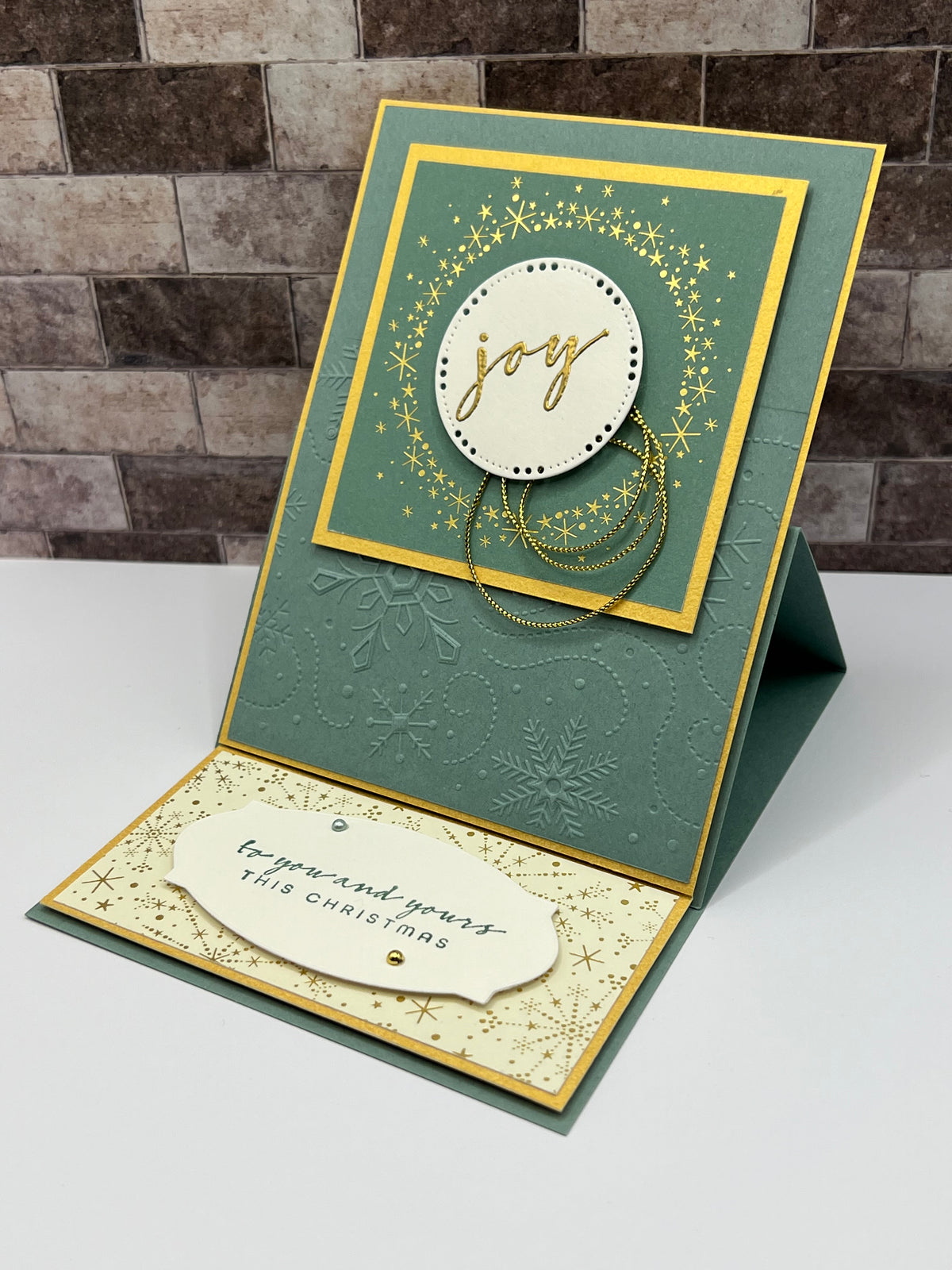 Joy - Christmas Easel Card