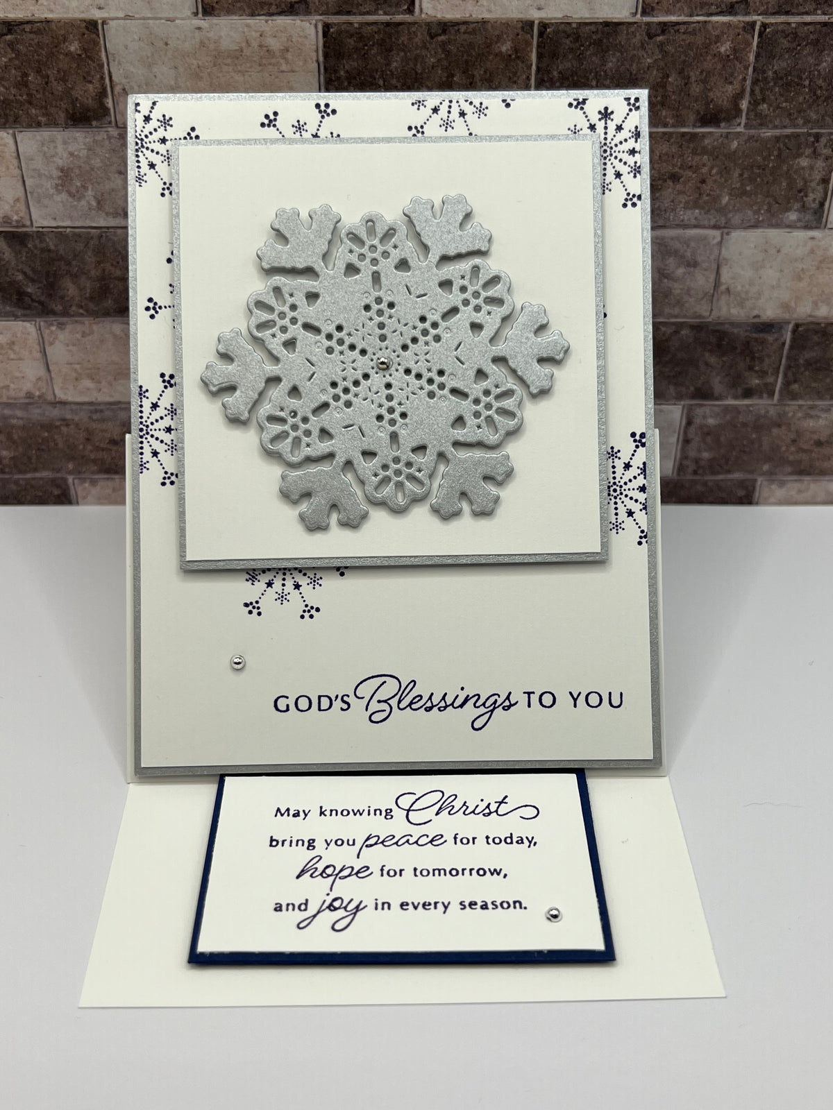 God's Blessings - Christmas Easel Card