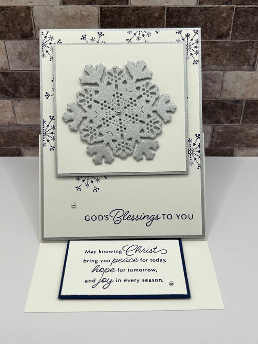God's Blessings - Christmas Easel Card