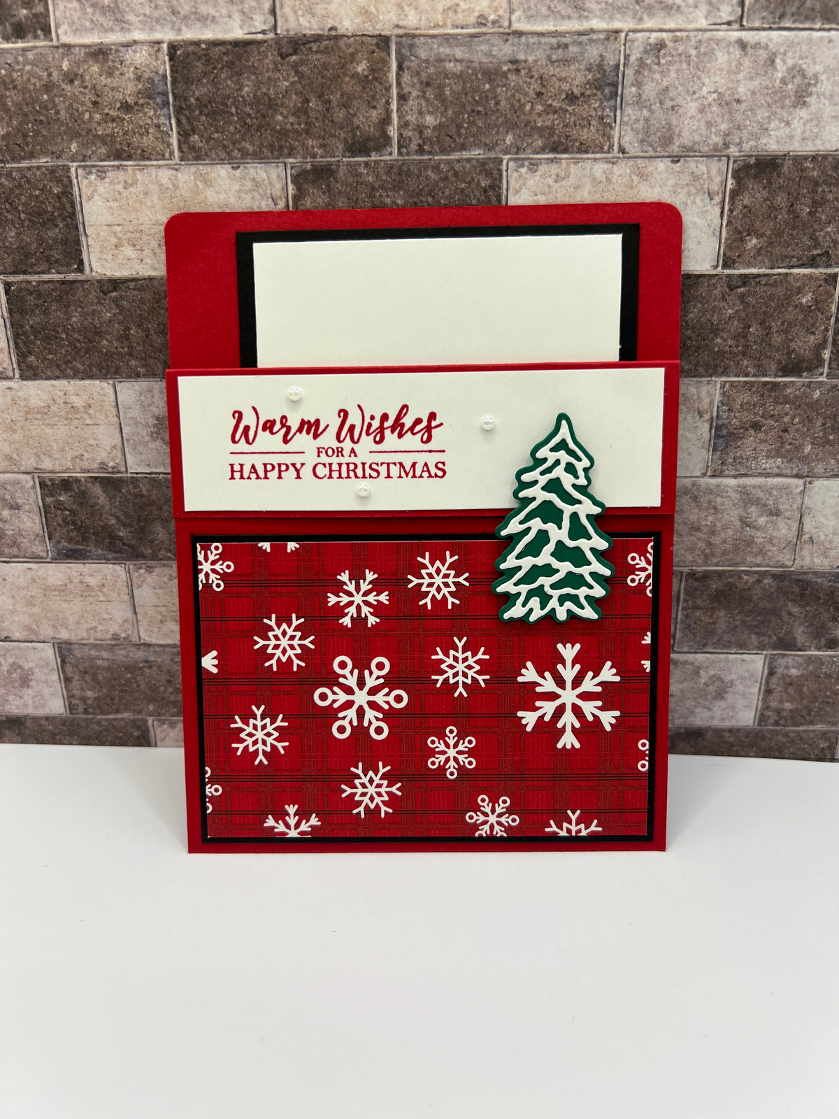 Warm Wishes for Christmas - Handmade Sleeve Card