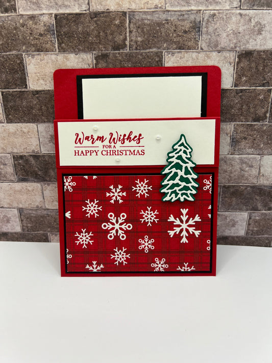 Warm Wishes for Christmas - Handmade Sleeve Card