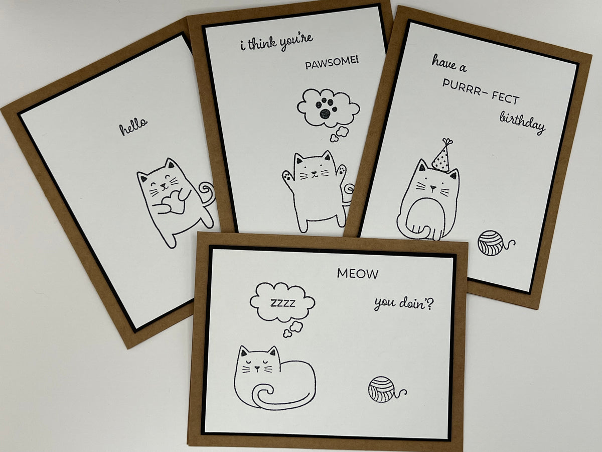 Cats Simple Card Set
