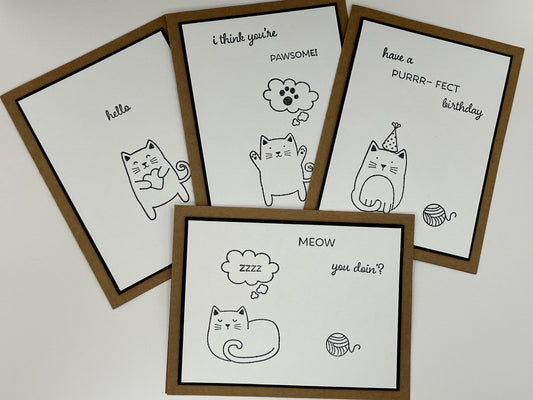 Cats Simple Card Set