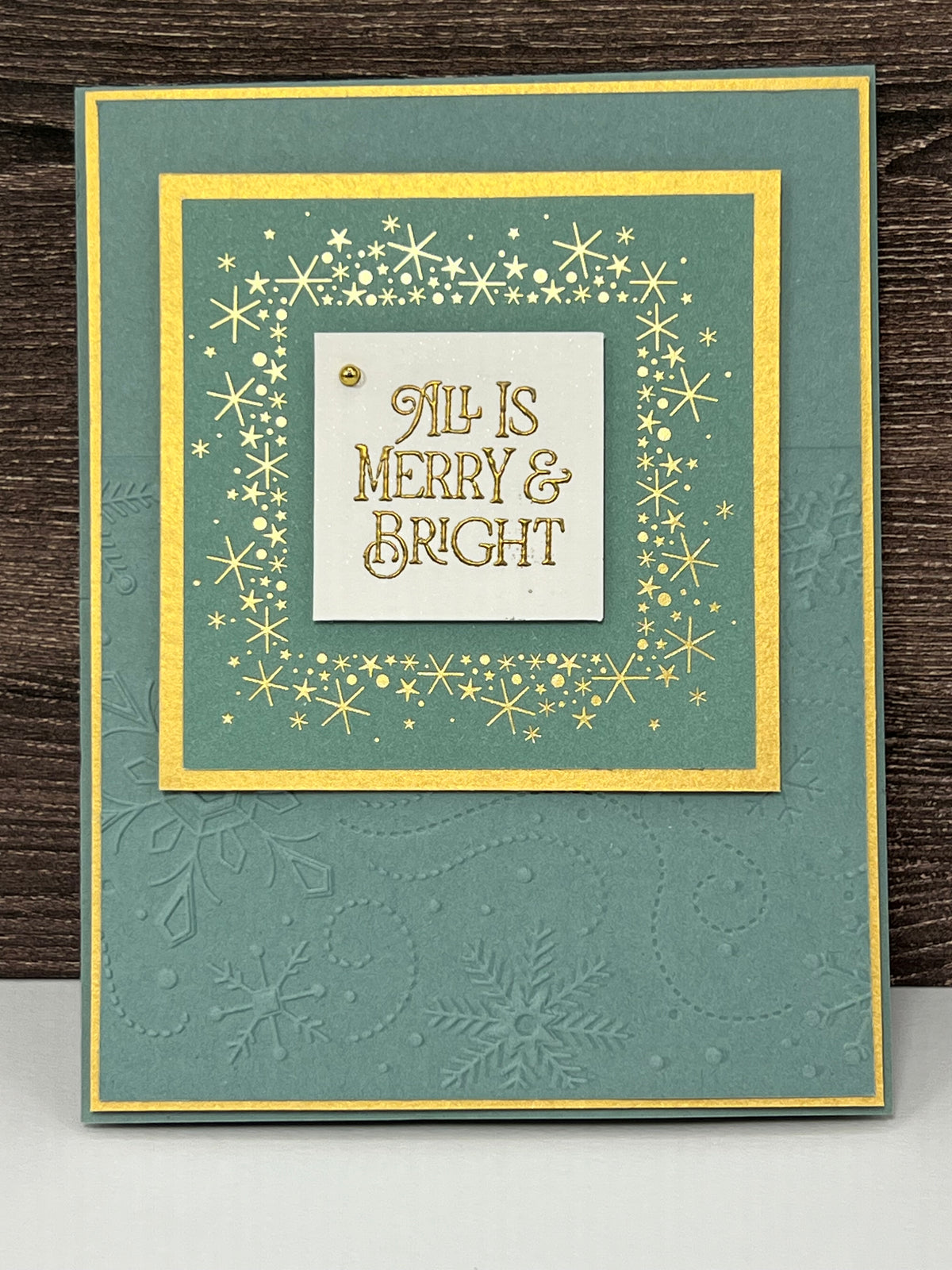 Merry and Bright - Christmas Easel Card