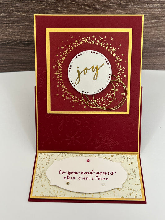 Joy - Christmas Easel Card
