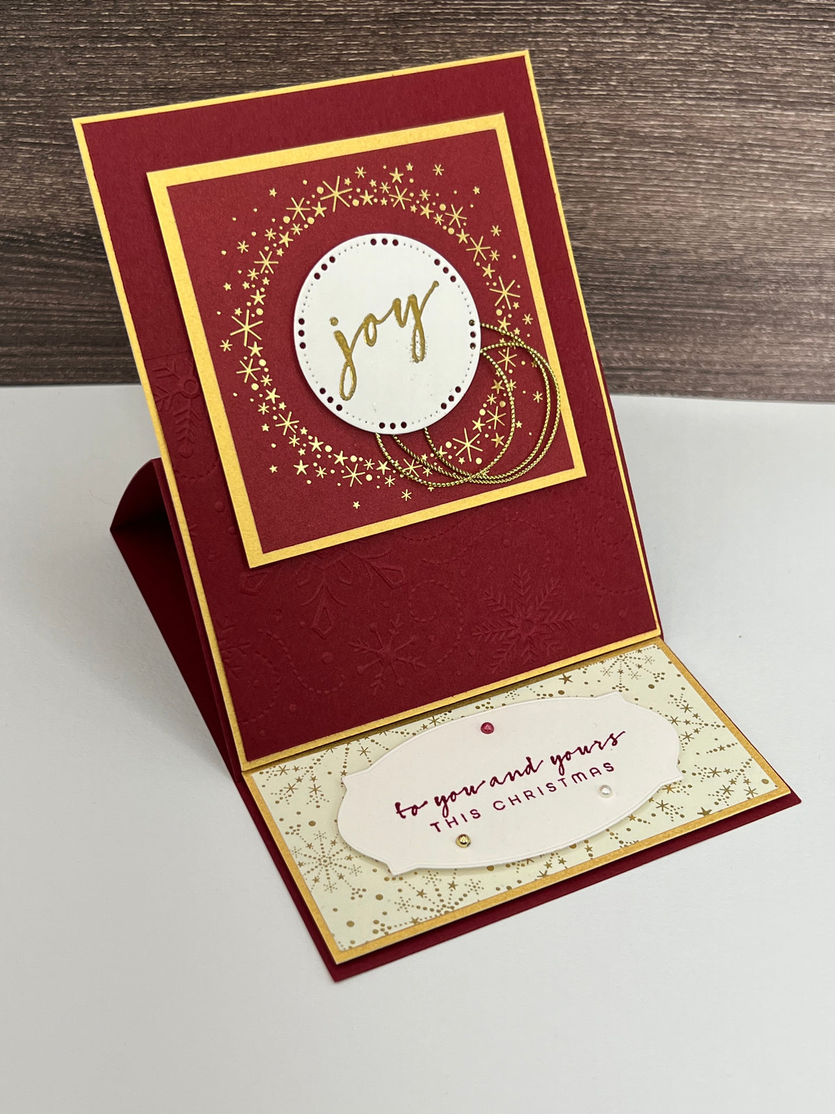 Joy - Christmas Easel Card