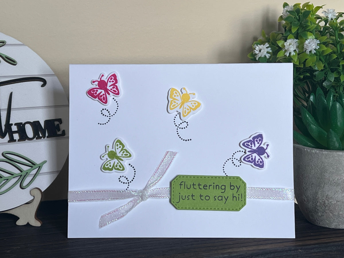 Fluttering by Butterflies Greeting Card