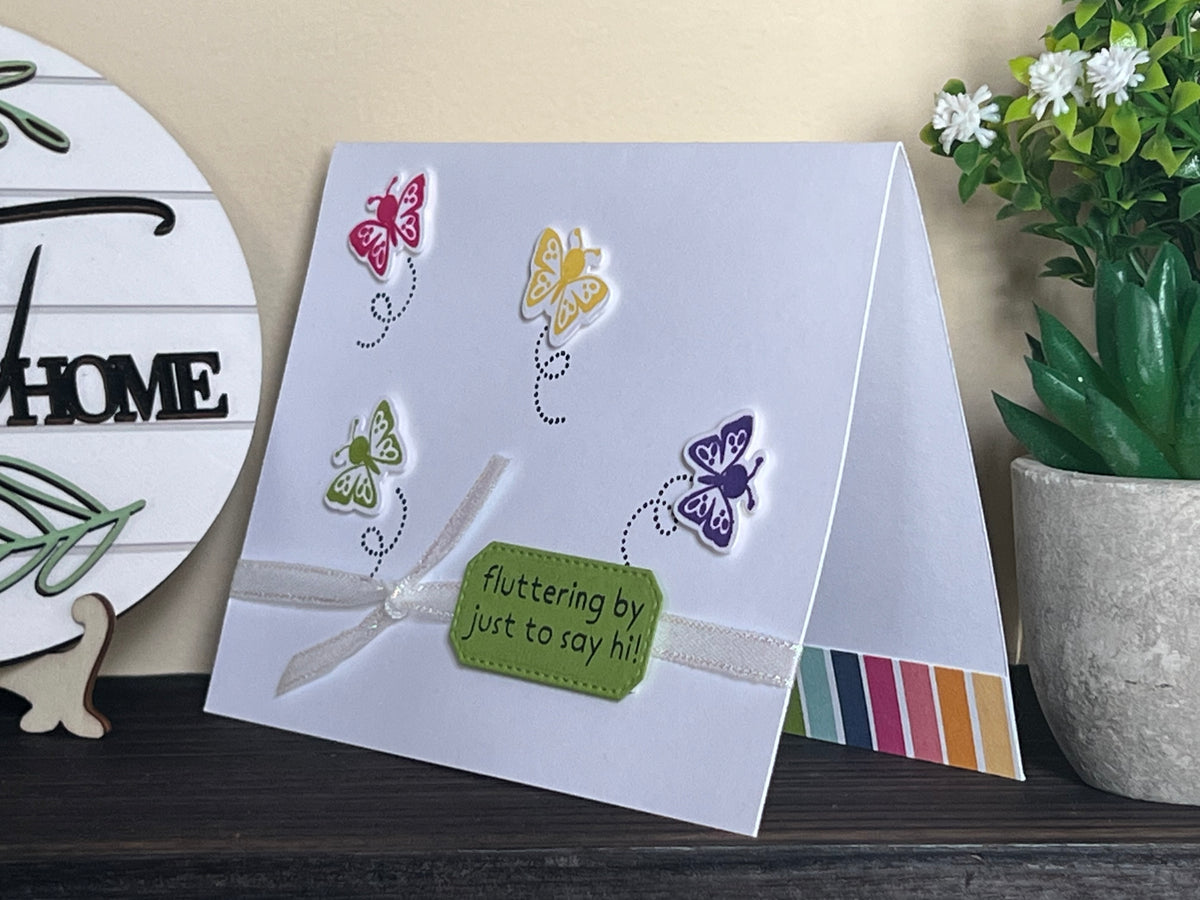 Fluttering by Butterflies Greeting Card