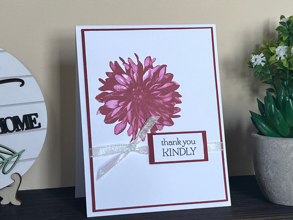 Thank You Kindly - Handmade Greeting Card