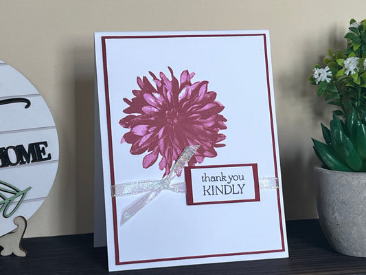 Thank You Kindly - Handmade Greeting Card