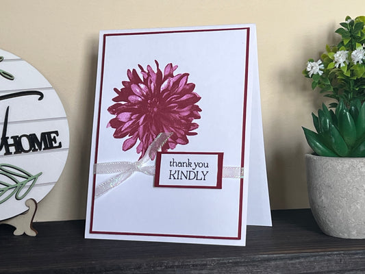 Thank You Kindly - Handmade Greeting Card