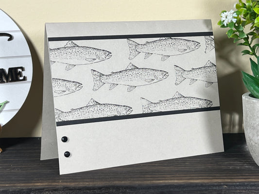 Versatile Salmon Fish Greeting Card