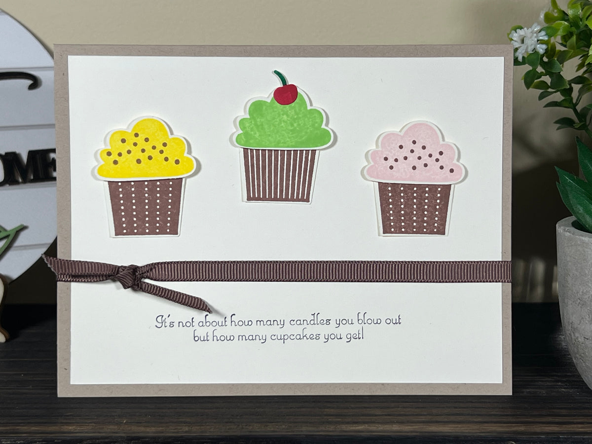 Birthday Card with Cupcakes