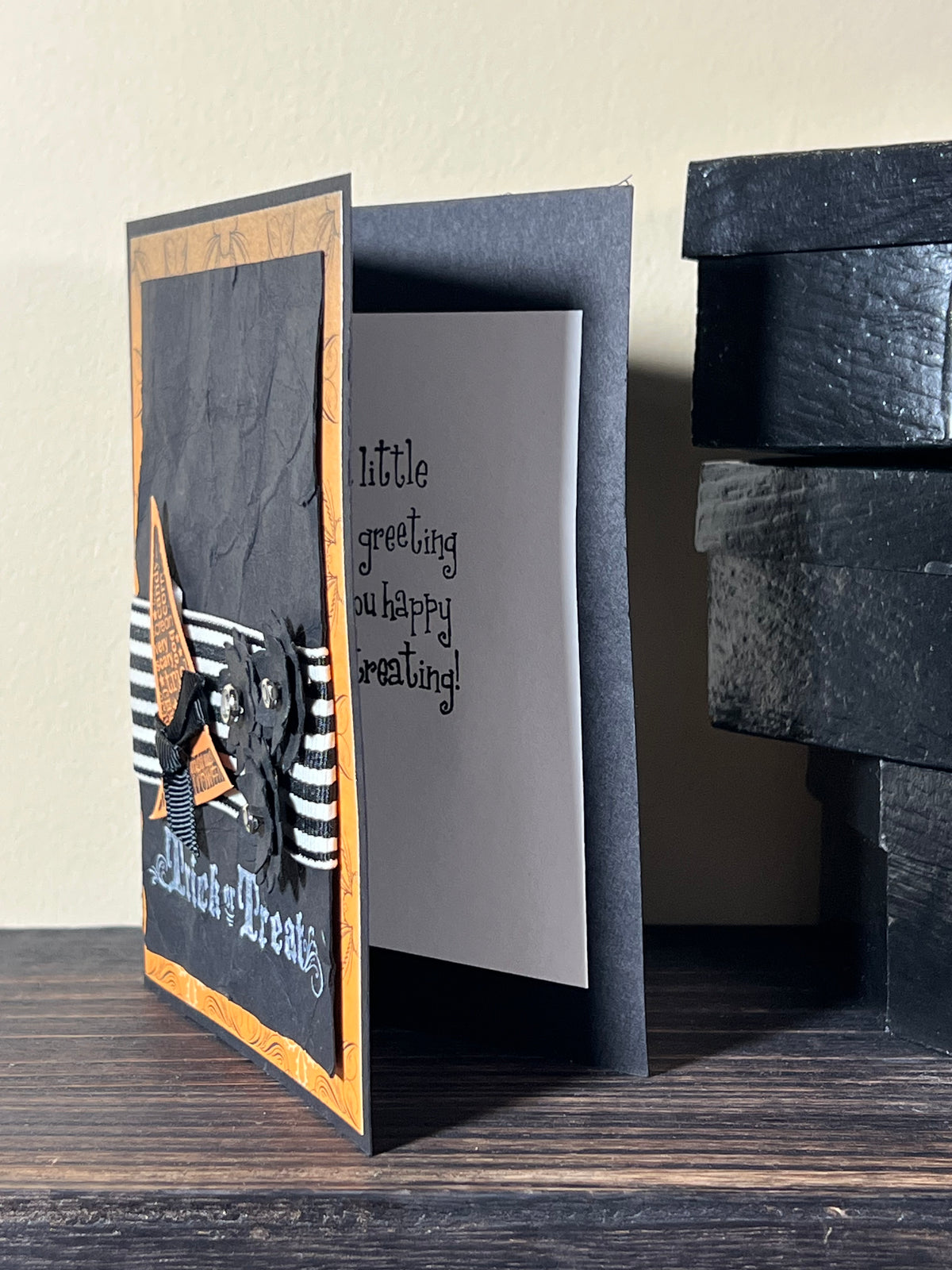 Halloween Trick or Treat Greeting Card