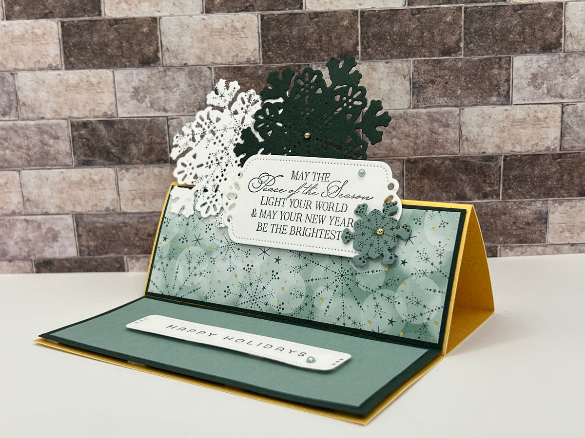 Christmas Snowflake Easel Card