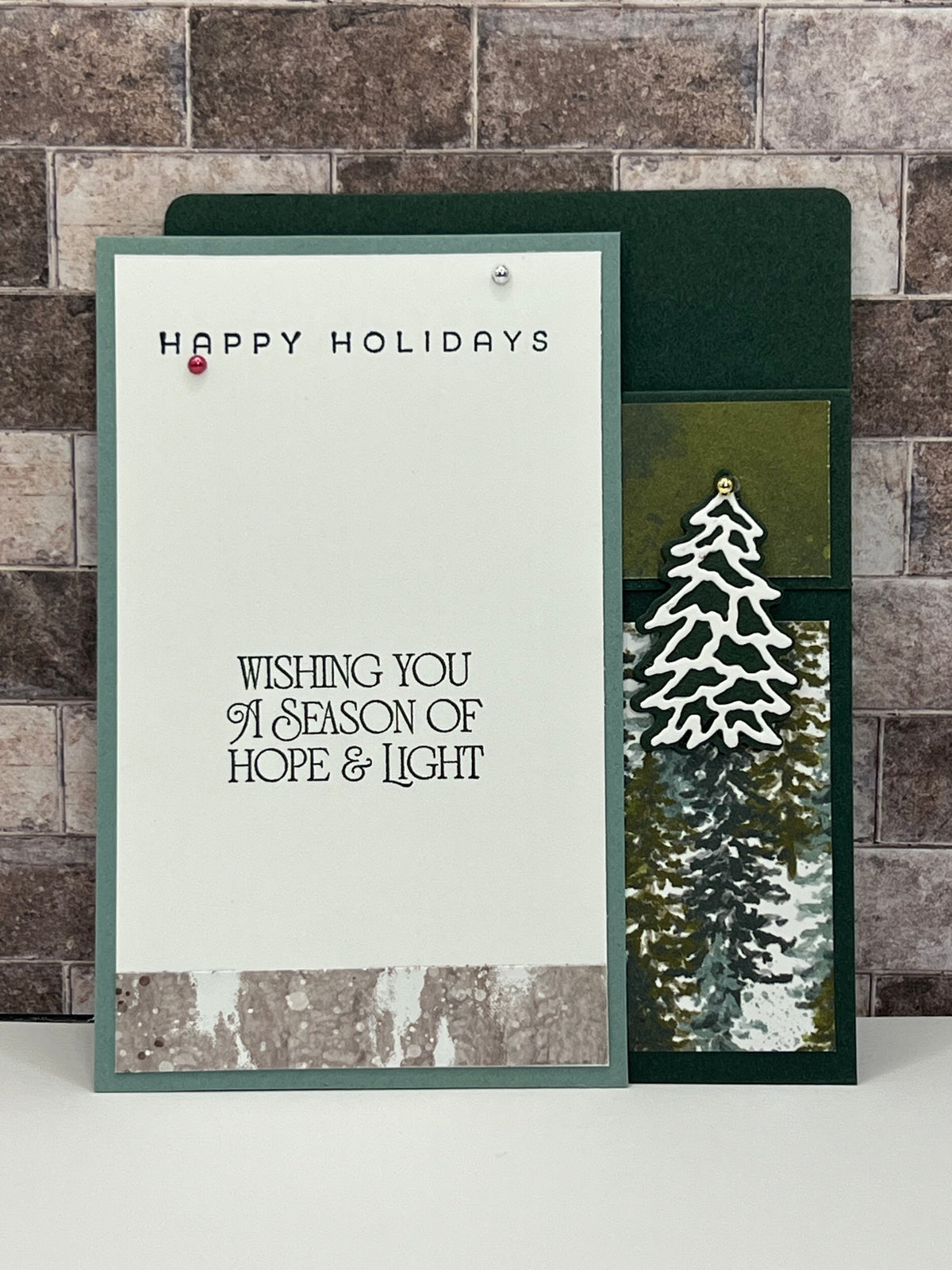 Happy Holidays - Handmade Sleeve Card