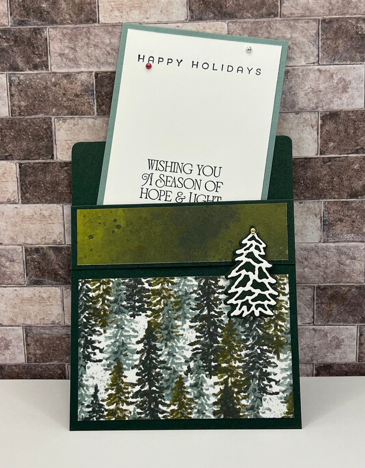 Happy Holidays - Handmade Sleeve Card