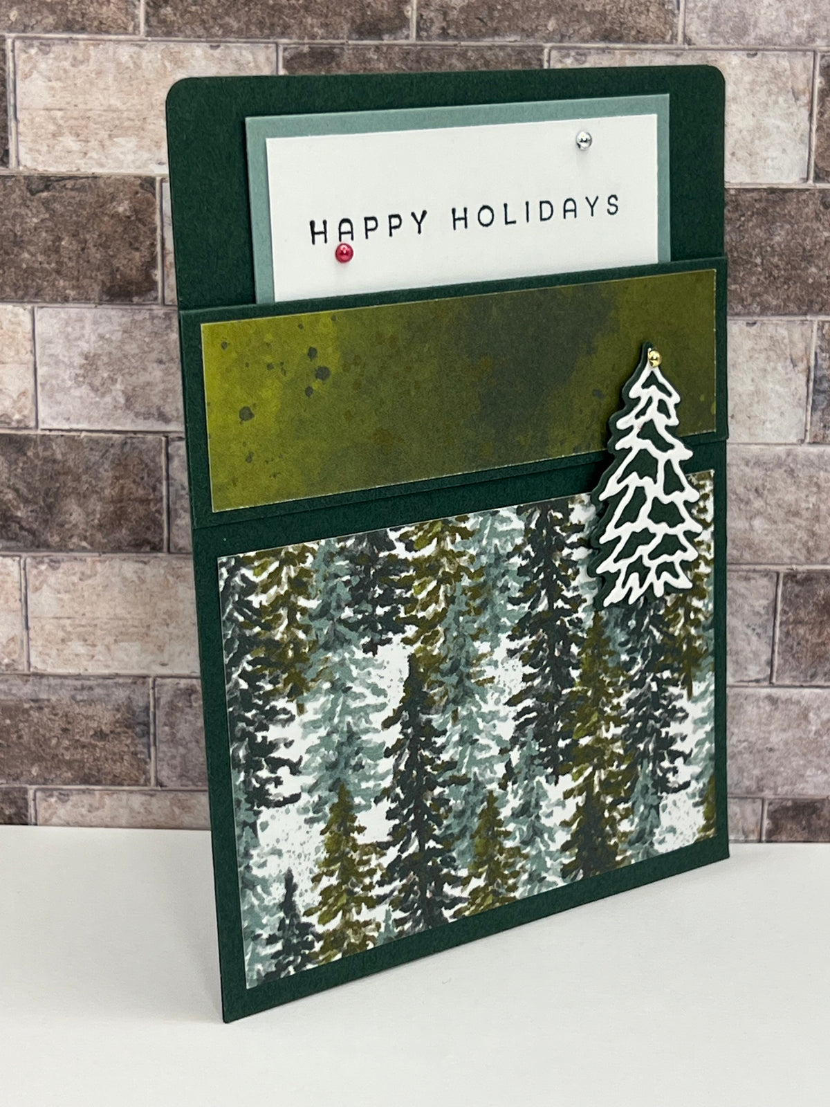 Happy Holidays - Handmade Sleeve Card