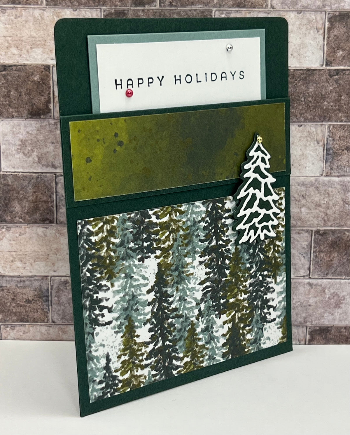 Happy Holidays - Handmade Sleeve Card