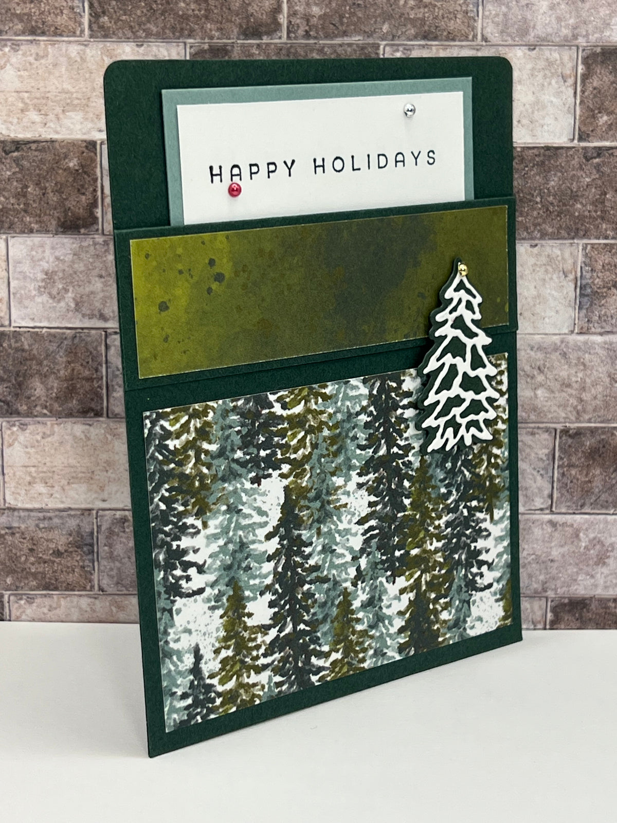 Happy Holidays - Handmade Sleeve Card