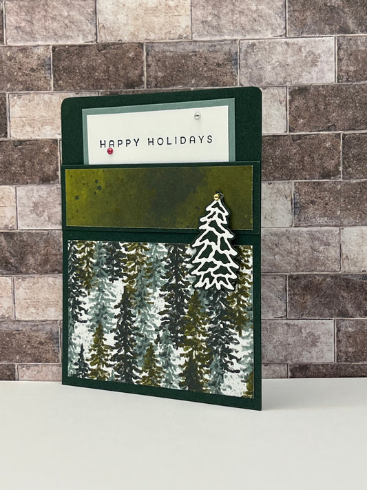 Happy Holidays - Handmade Sleeve Card
