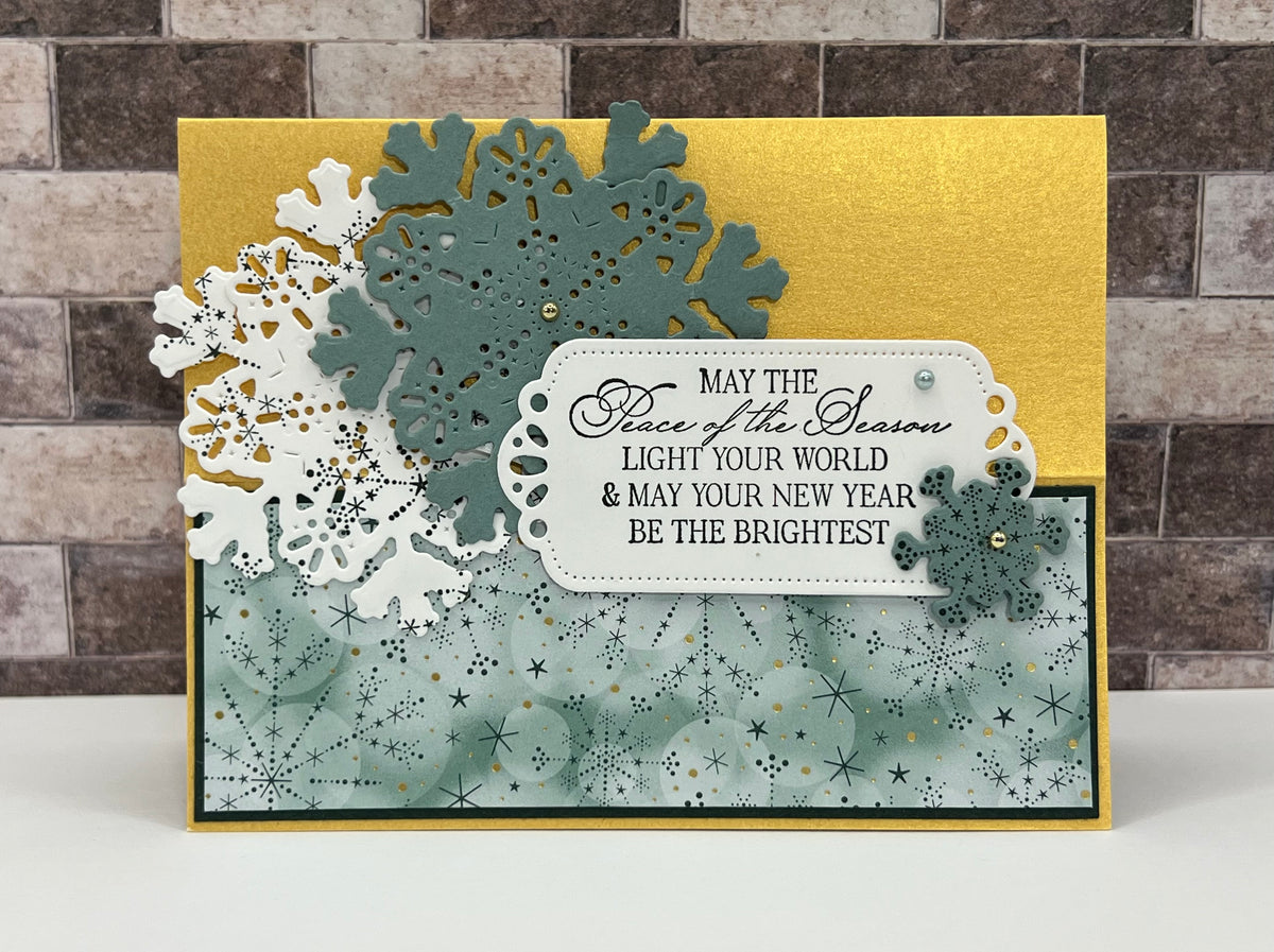 Christmas Snowflake Easel Card