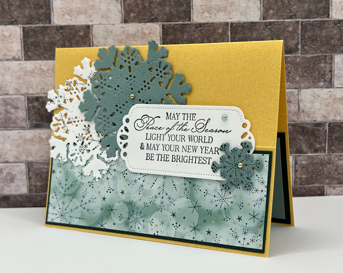 Christmas Snowflake Easel Card