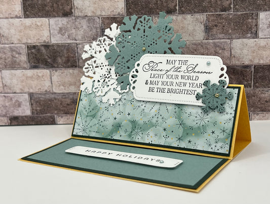 Christmas Snowflake Easel Card