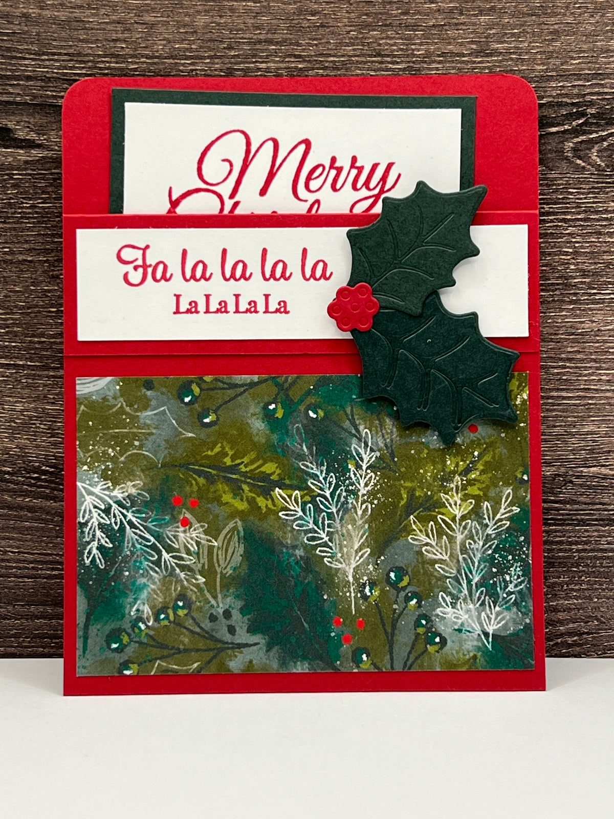 Falala Christmas Greetings - Handmade Sleeve Card