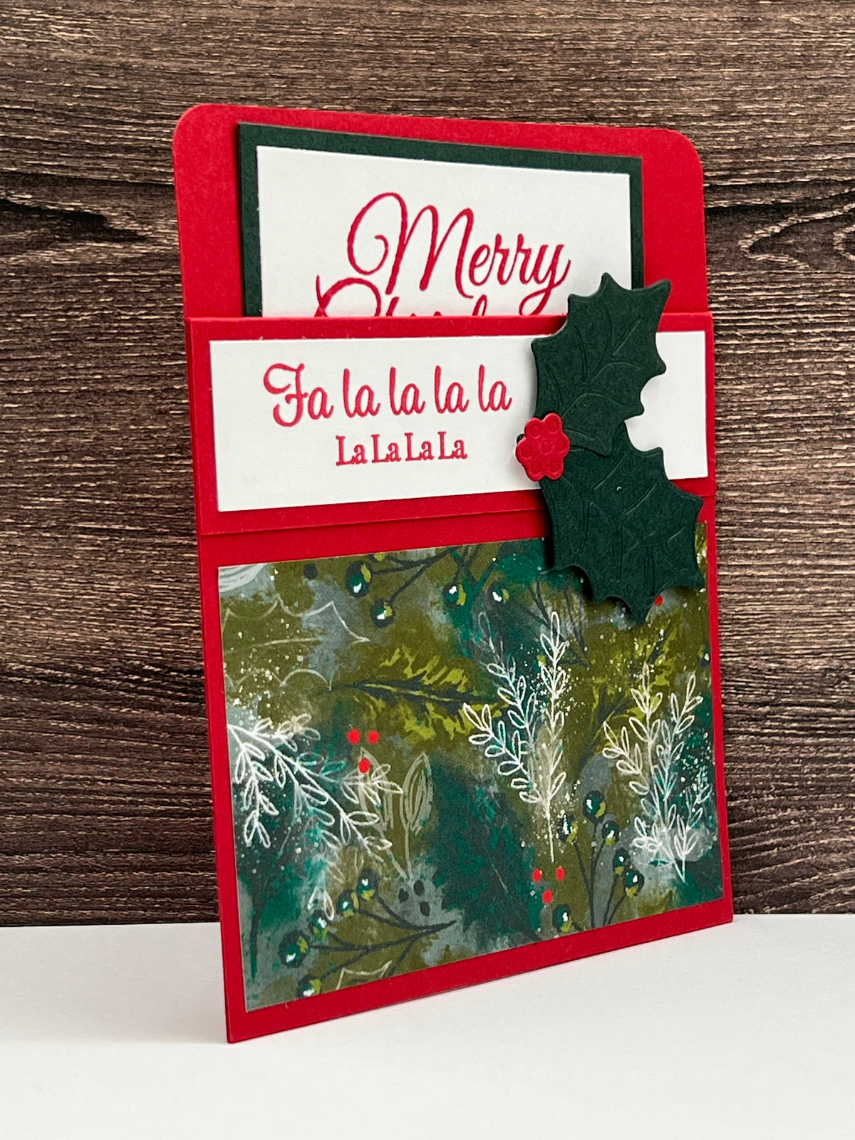Falala Christmas Greetings - Handmade Sleeve Card